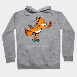 Fox skates - ice skating Hoodie